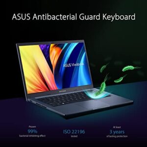 "Upgrade your mobile experience with the ASUS VivoBook 14 Slim Laptop, featuring a 14' FHD display, Intel Core i3 processor, and ample storage. Perfect for work and play, enjoy Windows 11 Home and a sleek Quiet Blue design."