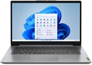 Discover the Lenovo IdeaPad 1i laptop, featuring Intel Core i3, 14.0" HD display, 4GB memory, and 128GB storage. Upgrade your productivity with Windows 11 in S Mode!