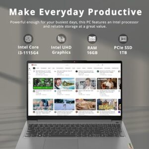 "Upgrade your mobile experience with the Lenovo Ideapad 3i Laptop. Boasts Intel i3 processor, 16GB RAM, and 1TB SSD storage. Enjoy seamless multitasking and stunning FHD touchscreen display."