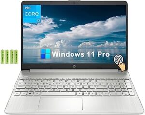 Upgrading your productivity with the HP 15 laptop, featuring a 15.6" HD touchscreen, Intel Core i3 processor, 8GB RAM, and 512GB SSD storage. Ideal for business use, enjoy numeric pad, Wi-Fi, Bluetooth 5, HDMI, webcam, and Fast Charge technology.