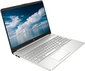 Upgrading your productivity with the HP 15 laptop, featuring a 15.6" HD touchscreen, Intel Core i3 processor, 8GB RAM, and 512GB SSD storage. Ideal for business use, enjoy numeric pad, Wi-Fi, Bluetooth 5, HDMI, webcam, and Fast Charge technology.