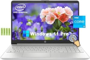 Here is the optimized SEO meta description:

"Upgrade your laptop experience with this HP 15 15.6" HD Touchscreen Laptop, featuring a 12th Gen Intel Core i3 processor, 12GB RAM and 256GB SSD storage. Enjoy long battery life and numeric keypad for seamless typing."