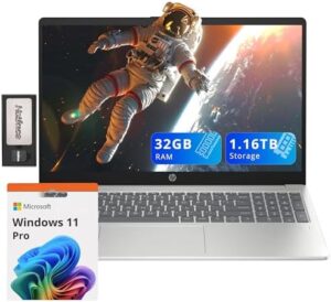 Upgrade your laptop game with the HP Pavilion 15.6" FHD Laptop, featuring Intel i3-N305, 32GB DDR4 and massive 1.16TB storage. Perfect for work or play!