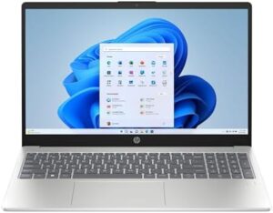 Here is the optimized SEO meta description:

"Upgrade your work-from-anywhere experience with this HP 15-FD000 Business Laptop, featuring a powerful Intel i3-N305 processor, stunning FHD IPS display, and ample storage. Enjoy enhanced security with fingerprint reader and Wi-Fi 6 connectivity."