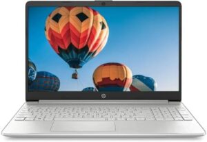 "Upgrade your mobile productivity with the 2021 Newest HP 15.6" Micro-Edge HD Laptop, featuring Intel Core i3-1115G4, 8GB RAM and 256GB NVMe SSD, perfect for work on-the-go, with fast charge and multiple connectivity options."