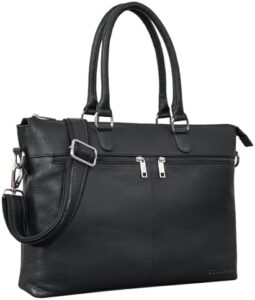 Here is the optimized meta description:

"Stylishly carry your laptop and office essentials in style with the STILORD 'Bailey' Business Laptop Bag, featuring leather construction, 15-inch capacity, and vintage-inspired design. Perfect for work, meetings, or daily use."