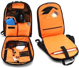Here is the generated SEO meta description:

"Organize your DJ gig essentials with the Jetpack Slim Backpack, featuring TSA compliance. Store laptops, tablets, headphones, records, and more in one spacious bag."