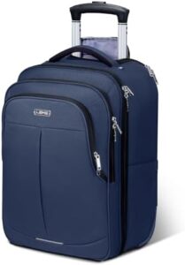 "Stay organized on-the-go with the Lekeinchi Laptop Bag with Wheels, featuring softside construction and 2 removable wheels for effortless rolling. Perfect for women's laptops up to 17 inches."