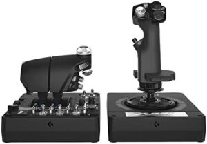 Experience the ultimate gaming experience with Logitech's G H.O.T.A.S. RGB Throttle and Stick Controller X56, featuring 2-stage throttles, adjustable stick sensitivity, and customizable RGB lighting. Perfect for simulators and flight games.
