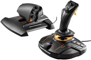 Experience immersive gaming with the Thrustmaster T.16000M FCS HOTAS, featuring H.E.A.R.T. technology, 13-bit precision, and ergonomic design for precise control. Get ready to dominate your favorite games!