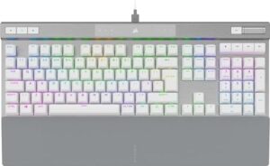 Experience precise gaming with the Corsair K70 PRO RGB Optical-Mechanical Gaming Keyboard, featuring OPX linear switches, PBT double-shot keycaps, and 8,000Hz hyper-polling. Limited time offer: enjoy discounts on this top-rated keyboard.