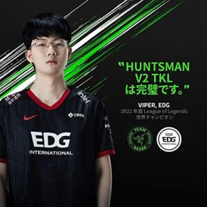 Here is the optimized SEO meta description:

"Experience gaming precision with Razer Huntsman V2 Tenkeyless Linear Optical Switch keyboard. Silent, tactile and linear switches for enhanced gameplay. Ergonomic design with wrist rest and Chroma RGB lighting."