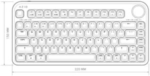 Discover the Azio Izo Wireless Bluetooth Keyboard, blue, perfect for on-the-go typing with up to 10 hours of battery life and reliable connection. Get ready to stay productive anywhere!
