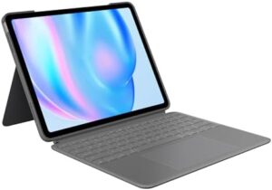 Unlock the ultimate productivity experience with Logitech's Combo Touch iPad Air 13-inch keyboard case, featuring a detachable backlit keyboard and kickstand. Perfect for comfortable typing, with multi-use mode for versatile working.