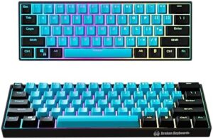 "Upgrade your gaming experience with the Kraken Keyboards Bruiser Edition Pro 60 mechanical keyboard, featuring hot swappable switches and compatible with PC, Xbox, PlayStation & MAC. Unlock faster typing speeds and enhanced control."