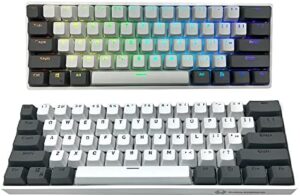 Experience high-performance gaming with Kraken Keyboards' Wolf Edition Kraken Pro 60, featuring hot swappable mechanical keys and durable silver switches. Upgrade your gaming setup today with this versatile keyboard, compatible with PC, Xbox, PlayStation, and MAC.