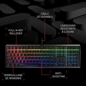 "Improve your gaming experience with the Cherry MX Board 3.0 S wired keyboard featuring RGB lighting and EU QWERTY layout, ideal for fast-paced action games. Enjoy precise MX RED switches and compact design."