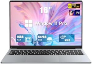 Upgrade your gaming experience with the FUNYET Gaming Laptop featuring a 16-inch FHD display, 12th Gen processor, 16GB RAM, and 512GB SSD. Perfect for gamers on-the-go!