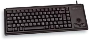 Discover a compact ultra slim trackball USB keyboard by Cherry, perfect for small spaces, featuring an ergonomic design and precise tracking, available now on Amazon.