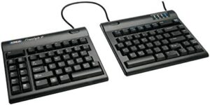 Experience ergonomic comfort with the KINESIS Freestyle2 keyboard, featuring 9" or 20" separation for personalized typing. Discover a smoother workflow and reduced strain with this PC keyboard.
