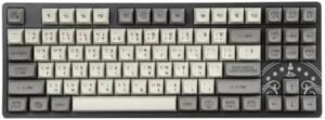 Master the art of typing with the DROP + Lord of The Rings Dwarvish TKL Mechanical Keyboard, featuring MT3 profile keycaps and Holy Panda X tactile switches. Perfect for gamers and enthusiasts. Limited time discounts apply!