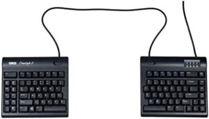 Ergonomically designed Kinesis Freestyle2 keyboard for PC users, featuring 20" extended separation for improved typing comfort.