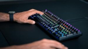 Experience the ultimate gaming experience with Cherry G80-3000N RGB mechanical keyboard featuring original MX Silent RED switches and UK layout. Perfect for gamers seeking tactile feedback and customizable lighting, 60% off for new buyers.