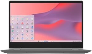 Discover the Lenovo Flex 5, a versatile 2-in-1 Chromebook with Intel Celeron N5205U processor, 13.3" FHD touch display, and 4GB RAM for seamless multitasking. Perfect for work or play.