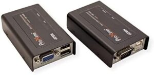 Enhance your workspace with the Aten CE100-AT-U USB VGA Cat 5 Mini KVM Extender, supporting 1280x1024@100m, perfect for extending displays up to 100 meters away.
