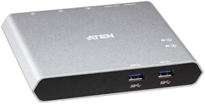 Unlock high-speed connectivity for your devices with the Aten 2-Port USB-C Gen 1 Dock, featuring power pass-through and fast data transfer. Perfect for on-the-go professionals and students.