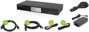 Discover the IOGEAR 2-Port 4K Dual View KVMP Switch with HDMI Connection, USB 3.0 Hub and Audio - a versatile solution for multi-monitor setups. Experience seamless connectivity and boosted productivity!