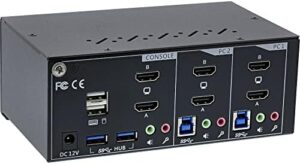 Here is the generated SEO meta description:

"Control multiple computers with ease using the InLine 62652I KVM desktop switch, supporting dual monitors and 4K resolution. Enjoy USB 3.0 and audio connectivity for seamless multitasking."
