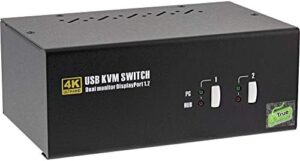 Boost your workspace with the InLine 63642I KVM Desktop Switch, featuring dual monitor support for 4K displays and USB 2.0 connectivity. Perfect for offices and homes.