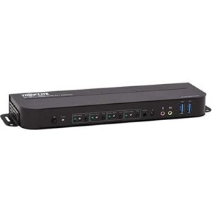 Control your multiple monitors and devices with the Tripp Lite 4 Port DisplayPort/USB KVM Switch, supporting 4K at 60Hz, HDR, HDCP 2.2 and IR. Perfect for shared workspace.