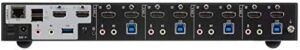 Control your multiple displays with ease using the Aten 4-Port USB 3.0 4K HDMI Dual Display KVMP Switch, featuring USB 3.0 and HDMI ports for seamless connectivity.