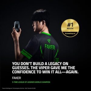 Enhance your gaming experience with the Razer Viper V3 Pro Wireless Esports Gaming Mouse, featuring wireless connectivity, 8500 CPI optical sensor and adjustable ergonomics for precise control.