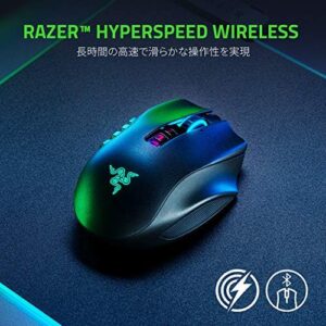 Elevate your gaming experience with the Razer Naga Pro Wireless Gaming Mouse featuring interchangeable side buttons, high-speed wireless connectivity, and 20,000 DPI focus. Perfect for long gaming sessions!