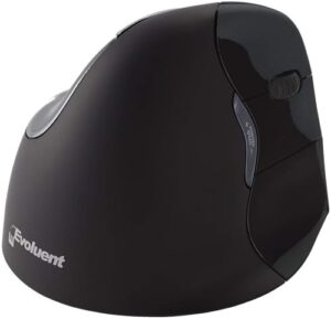 Discover the Evoluent VM4RM VerticalMouse, designed for right-handed users. Enjoy ergonomic comfort and Bluetooth connectivity for seamless Mac OS use. Regular size fits perfectly in your hand.