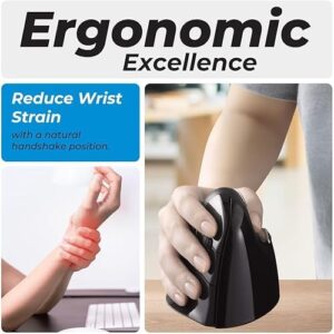 Discover the Evoluent VM4RM VerticalMouse, designed for right-handed users. Enjoy ergonomic comfort and Bluetooth connectivity for seamless Mac OS use. Regular size fits perfectly in your hand.