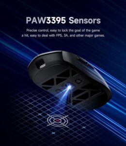 Experience precision gaming with the MCHOSE AX5 Pro Wireless Gaming Mouse, featuring a 8KHz polling rate, focus PAW 3395 optical sensor, and 26k DPI. Ultra-lightweight design for extended play sessions.
