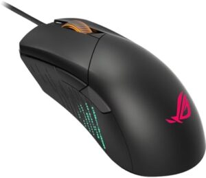 Here is the optimized SEO meta description:

"Immerse yourself in gaming with ASUS ROG Gladius III, featuring 19,000 DPI sensor, hot swappable switches and ergonomic design. Plus, enjoy RGB lighting and paracord cable."