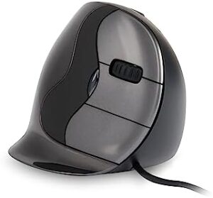 Discover the Bakker Elkhuizen BNEEVRDS Vertical Mouse, perfect for ergonomic comfort. Enjoy smooth navigation with 5 keys and scroll wheel, plus cable management ease.