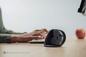 Discover the Bakker Elkhuizen BNEEVRDS Vertical Mouse, perfect for ergonomic comfort. Enjoy smooth navigation with 5 keys and scroll wheel, plus cable management ease.
