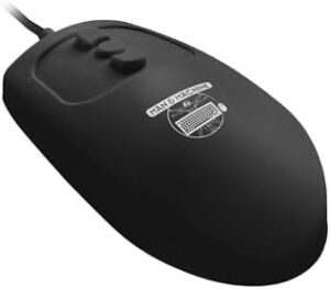 Here is the meta description:

"Upgrade your work experience with Man & Machine Mighty Mouse 5 USB, perfect for right-handed users. Enjoy ambidextrous design and universal compatibility. Discover this ergonomic mouse in sleek black."