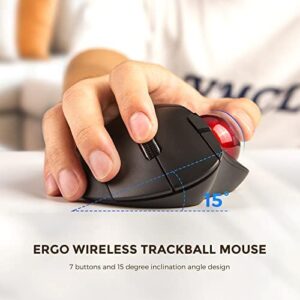 "Upgrade your computing experience with the ECHTPower Trackball Mouse, featuring easy thumb control and smooth tracking. Compatible with PC, laptop, Mac, and Windows devices."