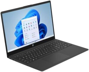 Experience powerful performance with the HP 15.6" HD laptop, featuring Intel processor N200, UHD graphics and 4GB RAM. Includes Microsoft 365 and 128GB SSD storage. Bundle with wireless mouse for enhanced productivity.