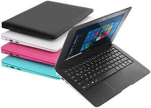 Here is the generated meta description:

"Compact and lightweight, this 10.1-inch Bigmachine mini laptop features a quad-core processor, 32GB storage, and Windows 10 OS. Perfect for Netflix and YouTube streaming."