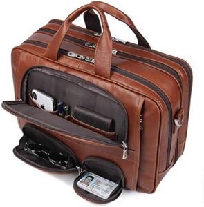 Here is the generated SEO meta description:

"Elevate your travel style with this genuine leather duffel bag from Augus Business Travel, featuring a spacious interior and laptop compartment for 15.6-inch laptops. Perfect for the modern man on-the-go."