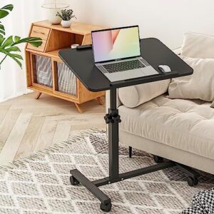 Elevate your bedside experience with the Furist Bed Desk, a portable and adjustable overbed table featuring tilting and rolling wheels. Perfect for hospitals or home use, its compact design fits any space.