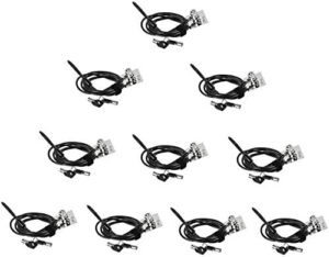 Protect your devices with the I3C Cable Lock, a combination lock security cable for smartphones, laptops, MacBooks, iPads, iPhones and tablets. Stay secure with this reliable anti-theft cable (10 black).